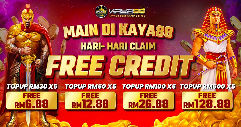 KAYA88 Daily Free Credit Tiers