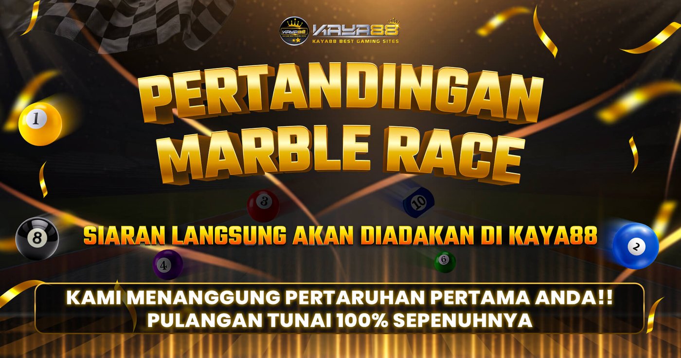 KAYA88 Marble Race live event banner